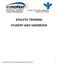 ATHLETIC TRAINING STUDENT AIDE HANDBOOK