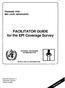 FACILITATOR GUIDE for the EPI Coverage Survey