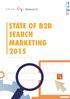 STATE OF B2B SEARCH MARKETING 2015