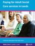 Paying for Adult Social Care services in Leeds