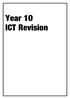 Year 10 ICT Revision