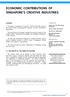 ECONOMIC CONTRIBUTIONS OF SINGAPORE S CREATIVE INDUSTRIES