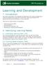 Learning and Development