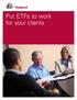 Put ETFs to work for your clients