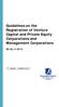 Guidelines on the Registration of Venture Capital and Private Equity Corporations and Management Corporations SC-GL/3-2015