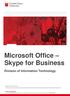 Microsoft Office Skype for Business