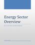 Energy Sector Overview. Kevin Bertelsen & Matt Sedlacek