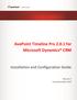 AvePoint Timeline Pro 2.0.1 for Microsoft Dynamics CRM. Installation and Configuration Guide