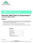 Genomic DNA Clean & Concentrator Catalog Nos. D4010 & D4011