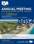 ANNUAL MEETING June 13-15, 2014 The Breakers Resort & Spa Palm Beach, FL