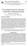 E-Learning University Networks: