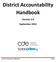 District Accountability Handbook Version 3.0 September 2012