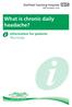 What is chronic daily headache? Information for patients Neurology
