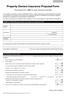Property Owners Insurance Proposal Form