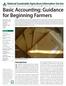 Basic Accounting: Guidance for Beginning Farmers