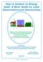How to Conduct an Energy Audit: A Short Guide for Local Governments and Communities
