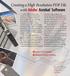 Creating a High Resolution PDF File with Adobe Acrobat Software