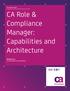 CA Role & Compliance Manager: Capabilities and Architecture