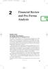 Financial Review and Pro Forma Analysis