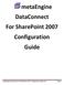 metaengine DataConnect For SharePoint 2007 Configuration Guide