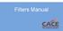 Filters Manual. CACE Pilot Filters Manual Page 1