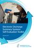 Electronic Discharge Summary Systems Self-Evaluation Toolkit