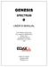 GENESIS SPECTRUM USER S MANUAL. COPYRIGHT EDAX INC. ALL RIGHTS RESERVED EDAX INC. 91 McKEE DRIVE MAHWAH, NJ 07430 USA
