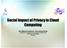Social Impact of Privacy in Cloud Computing