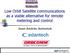 Low Orbit Satellite communications as a viable alternative for remote metering and control. Juan Andrés Antoniuk