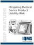Mitigating Medical ERP FEATURE. Device Product Liability Risk