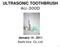 ULTRASONIC TOOTHBRUSH. January 14, 2011 Asahi-irica Co.,Ltd.