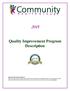 Quality Improvement Program Description