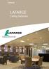 LAFARGE. Ceiling Solutions