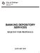 BANKING DEPOSITORY SERVICES