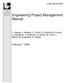 Engineering Project Management Manual