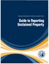 Washington State Department of Revenue, Unclaimed Property. Guide to Reporting Unclaimed Property