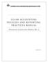 CGIAR ACCOUNTING POLICIES AND REPORTING PRACTICES MANUAL