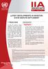 IIA ISSUES NOTE. Latest Developments in Investor State Dispute Settlement * I. Recent trends. Highlights. N o. 1 March 2011. Advance unedited version