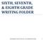 SIXTH, SEVENTH, & EIGHTH GRADE WRITING FOLDER