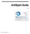 AntiSpam Guide 8.3.8