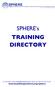 SPHERE s TRAINING DIRECTORY
