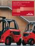 Linde forklifts H 16 to H 180 with hydrostatic drive.