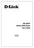 DSL-G664T Wireless ADSL Router User s Guide