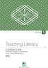 semester 3 Teaching Literacy COURSE GUIDE Associate Degree in Education/ B.Ed. (Hons) Elementary