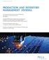 PRODUCTION AND INVENTORY MANAGEMENT JOURNAL