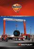 MOBILE GANTRY CRANE SB Series 15 30 50 70 100 US Tons