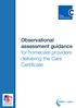 Observational assessment guidance for homecare providers delivering the Care Certificate