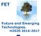 FET. Future and Emerging Technologies. H2020 2016-2017