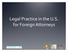 Legal Practice in the U.S. for Foreign Attorneys