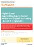 Higher Level Apprenticeship in Social Media and Digital Marketing - Level 4 (England)